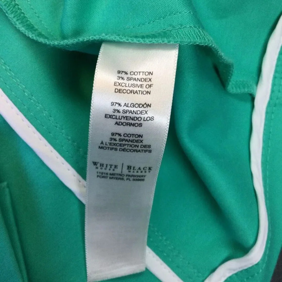 NWT White House Black Market Womens Turquoise Swing Double Breasted Jacket Sz 8 - Picture 10 of 13